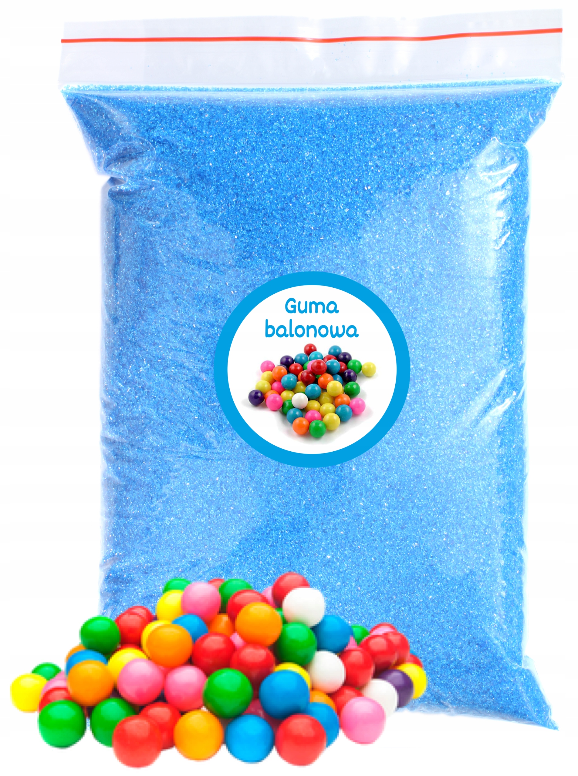 AdMaJ pomôcka na cukrovú vatu Cukor 1kg modrá žuvačka modrá 1W